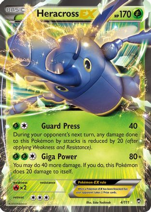 Heracross EX 004/111 - XY  Furious Fists Holofoil