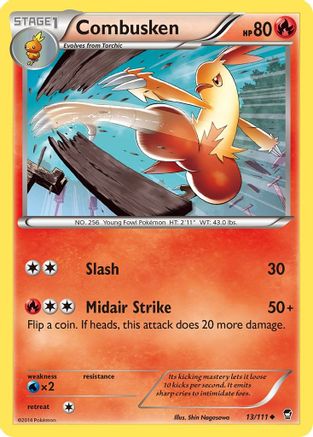 Combusken 013/111 - XY  Furious Fists Reverse Holofoil
