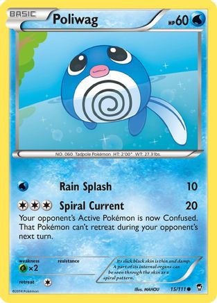 Poliwag 015/111 - XY  Furious Fists Reverse Holofoil