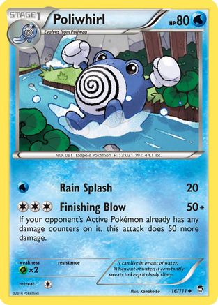 Poliwhirl 016/111 - XY  Furious Fists
