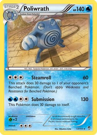 Poliwrath 017/111 - XY  Furious Fists Holofoil