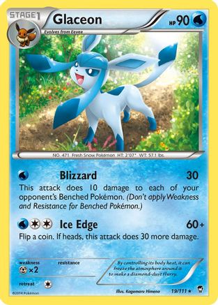 Glaceon 019/111 - XY  Furious Fists