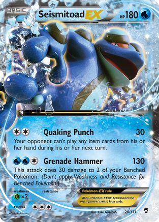 Seismitoad EX 020/111 - XY  Furious Fists Holofoil