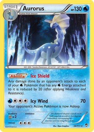 Aurorus 026/111 - XY  Furious Fists Reverse Holofoil