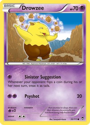 Drowzee 035/111 - XY  Furious Fists Reverse Holofoil
