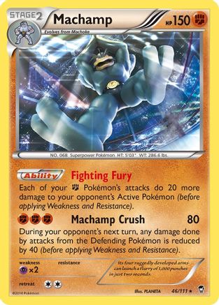 Machamp 046/111 - XY  Furious Fists Holofoil