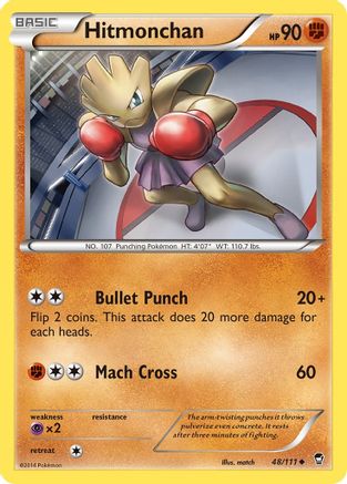 Hitmonchan 048/111 - XY  Furious Fists Reverse Holofoil