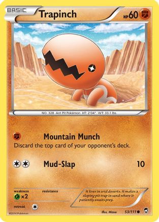 Trapinch 053/111 - XY  Furious Fists