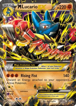 M Lucario EX 055/111 - XY  Furious Fists Holofoil
