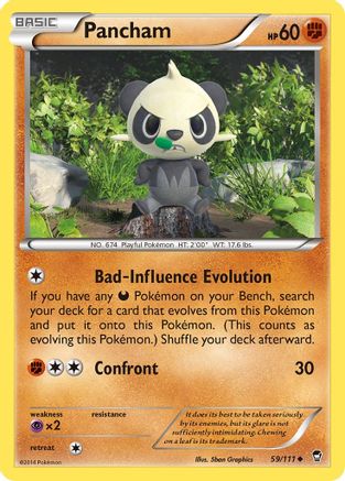 Pancham 059/111 - XY  Furious Fists Reverse Holofoil