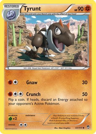 Tyrunt 061/111 - XY  Furious Fists
