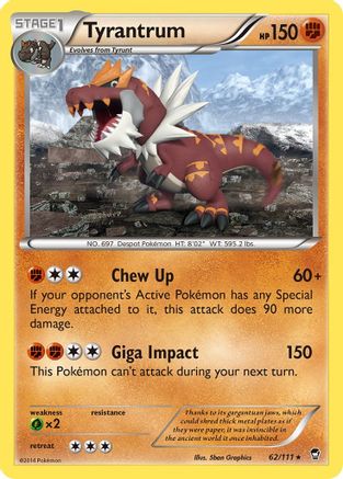 Tyrantrum 062/111 - XY  Furious Fists