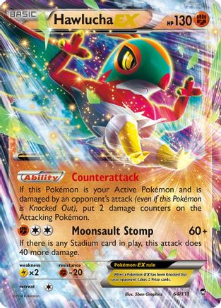 Hawlucha EX 064/111 - XY  Furious Fists Holofoil
