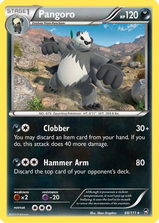 Pangoro 068/111 - XY  Furious Fists