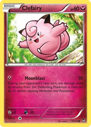 Clefairy 070/111 - XY  Furious Fists