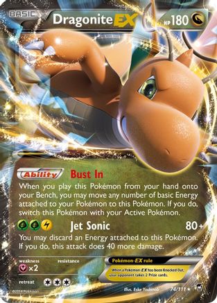 Dragonite EX 074/111 - XY  Furious Fists Holofoil