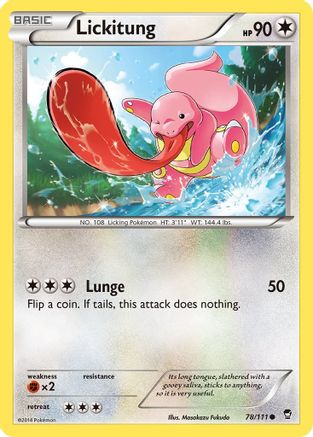 Lickitung 078/111 - XY  Furious Fists