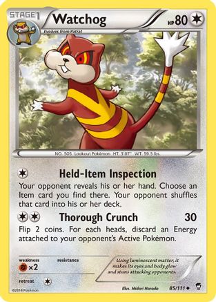 Watchog 085/111 - XY  Furious Fists