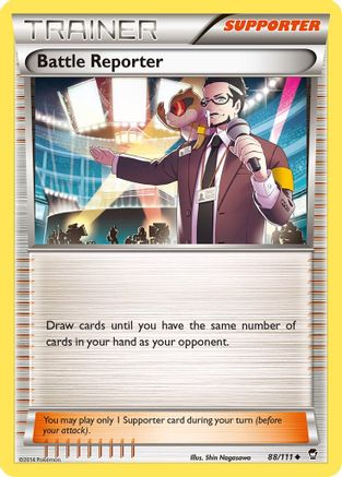 Battle Reporter 088/111 - XY  Furious Fists Reverse Holofoil