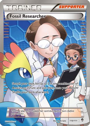 Fossil Researcher (Full Art) 110/111 - XY  Furious Fists Holofoil