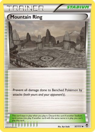 Mountain Ring 097/111 - XY  Furious Fists Reverse Holofoil