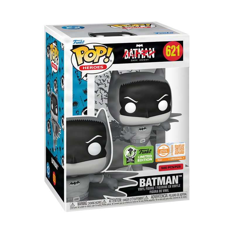 ECCC 2026 Convention Exclusive Limited Edition DC Comics Pop! Batman (Bat-Manga! Black and White) with Pop! Protector LIMITED EDITION 500 Pieces