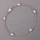 0.45 Carat Genuine Morganite .925 Sterling Silver Bracelet