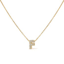 10K White Gold Diamond Accent "A" Initial Bubble Pendant Necklace