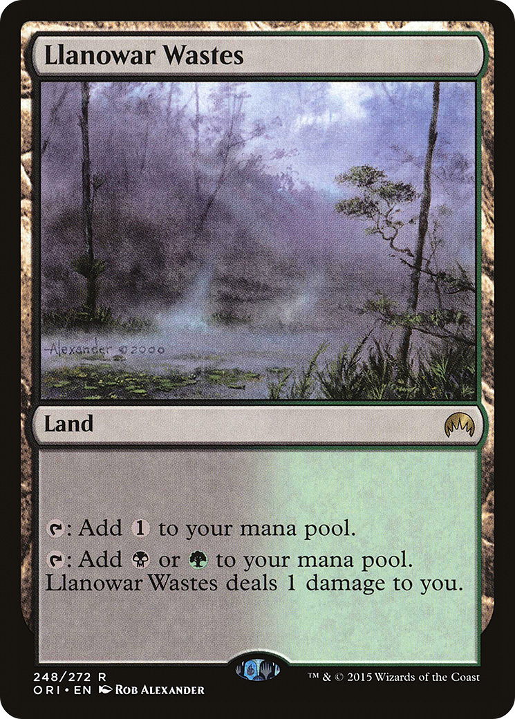 Llanowar Wastes (ORI-248) - Magic Origins Foil