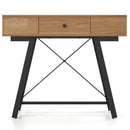 Vanity Desk with Flip Top Mirror Makeup Dressing Table-Rustic Brown