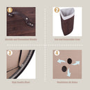 Corner Bamboo Hamper Laundry Basket