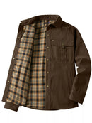Men's Snap Down Long Sleeve Jacket