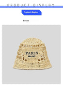 Handmade Embroidered Hollow Grass Bucket Hat