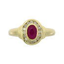 .70ct Ruby Diamond Ring 10KT Yellow Gold