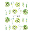 Butterfly Flower Water Transfer Decal Nail Sticker