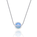 925 Sterling Silver Strawberry Quartz Necklace