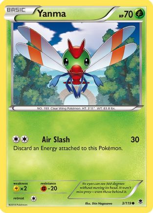 Yanma 003/119 - XY  Phantom Forces Reverse Holofoil