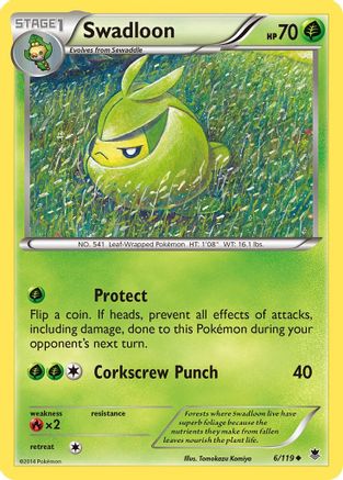 Swadloon 006/119 - XY  Phantom Forces Reverse Holofoil