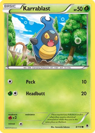 Karrablast 008/119 - XY  Phantom Forces Reverse Holofoil
