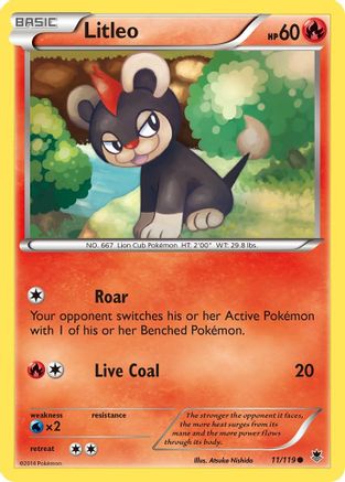 Litleo 011/119 - XY  Phantom Forces Reverse Holofoil