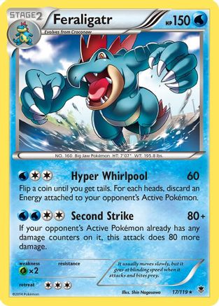 Feraligatr 017/119 - XY  Phantom Forces Reverse Holofoil