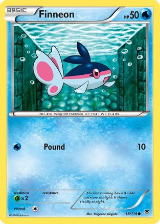 Finneon 018/119 - XY  Phantom Forces Reverse Holofoil