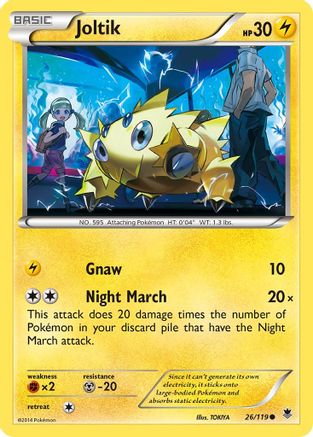 Joltik 026/119 - XY  Phantom Forces Reverse Holofoil