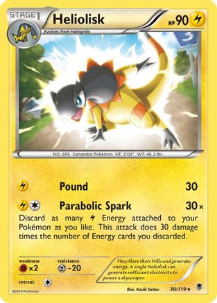 Heliolisk 030/119 - XY  Phantom Forces Holofoil