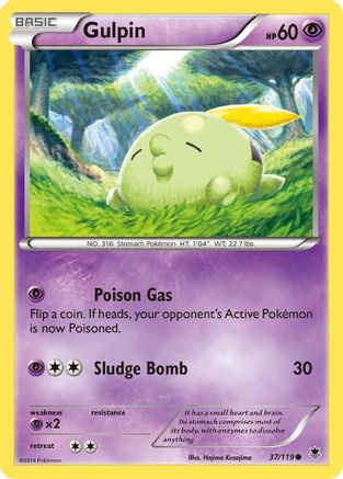 Gulpin 037/119 - XY  Phantom Forces
