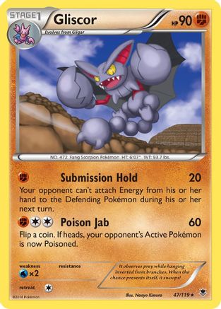 Gliscor 047/119 - XY  Phantom Forces Reverse Holofoil