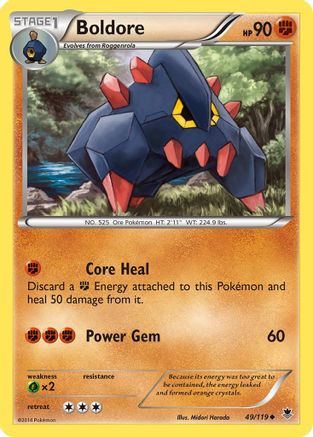Boldore 049/119 - XY  Phantom Forces Reverse Holofoil