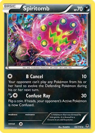 Spiritomb 055/119 - XY  Phantom Forces Reverse Holofoil