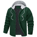 Corduroy Hooded Long Sleeve Cotton