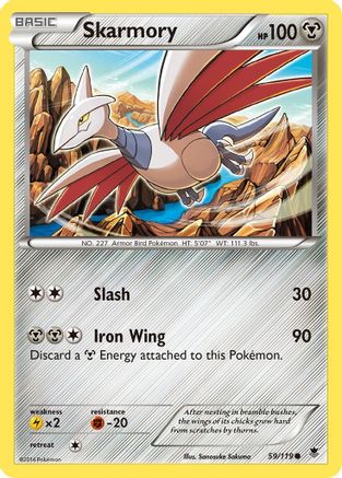 Skarmory 059/119 - XY  Phantom Forces Reverse Holofoil